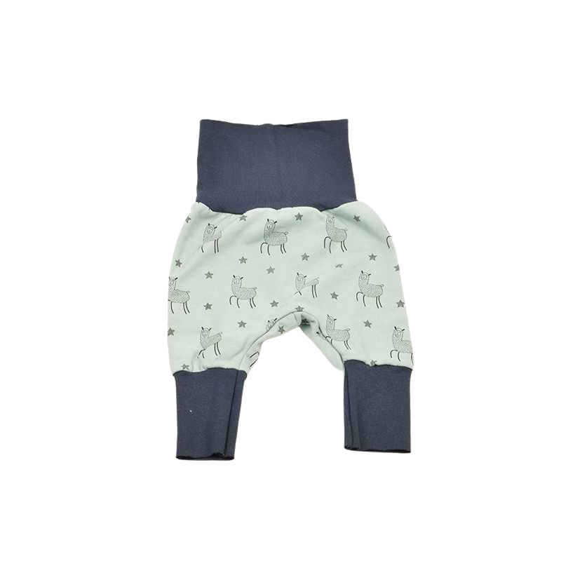 Sarouel Evolutif Bebe Confortable Imprime Lama En Coton Bio